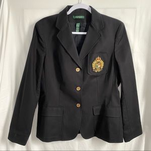 Ralph Lauren Black Crest Blazer